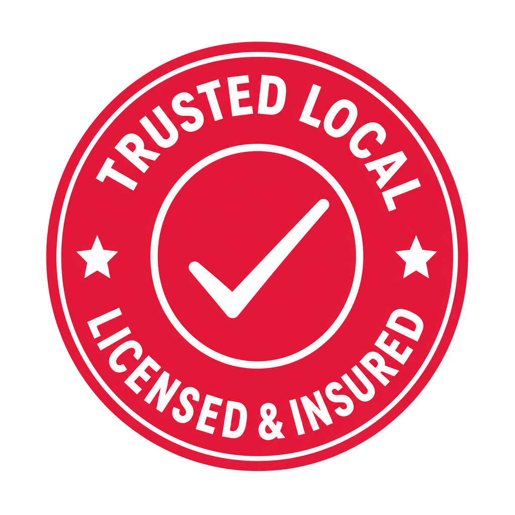 Trusted Local — Licensed & Insured badge