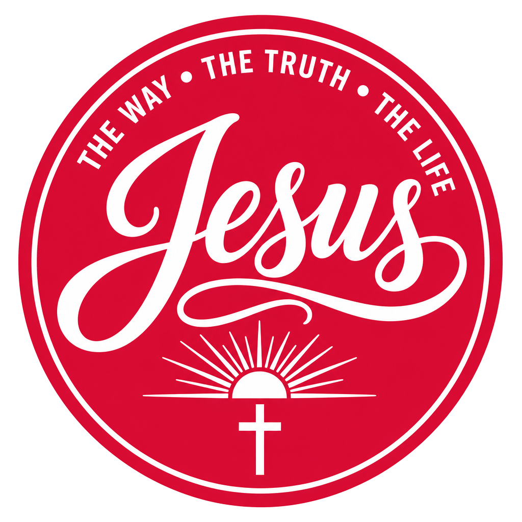 The Way, The Truth, The Life — Jesus badge