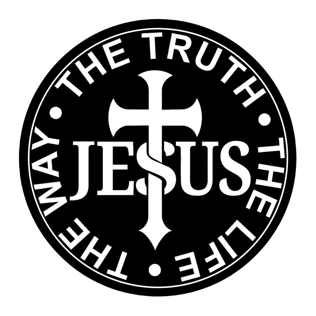 The Truth, The Life, The Way — Jesus badge